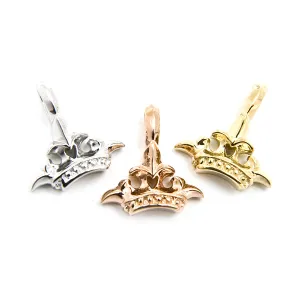 18k Crown Charm