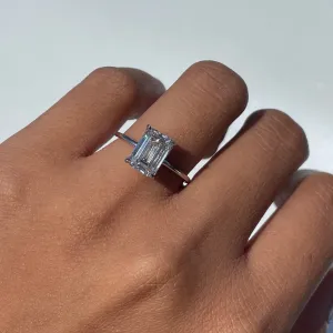 2.69 Carat Lab Grown Emerald Solitaire | Engagement Ring Wednesday