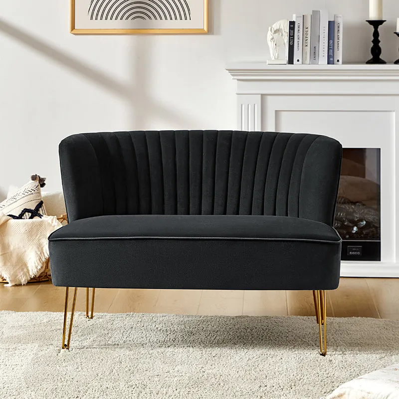 Ainhoa Velvet Loveseat with Hairpin Legs