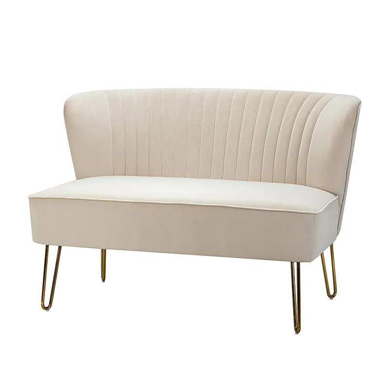 Ainhoa Velvet Loveseat with Hairpin Legs