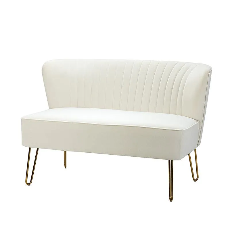 Ainhoa Velvet Loveseat with Hairpin Legs