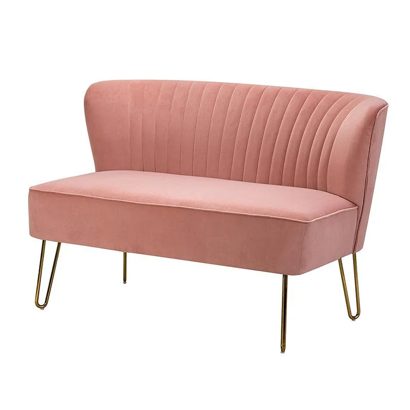 Ainhoa Velvet Loveseat with Hairpin Legs