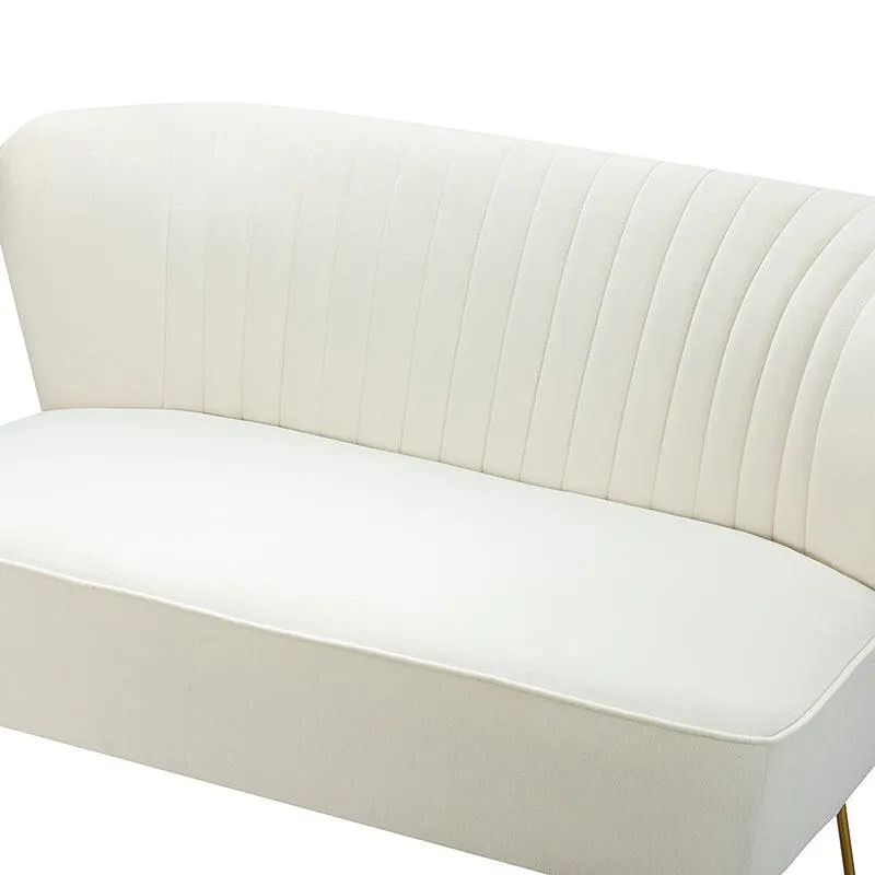 Ainhoa Velvet Loveseat with Hairpin Legs