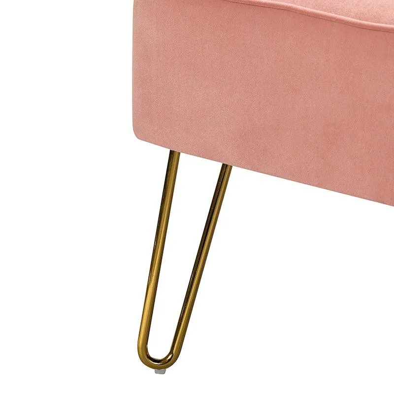 Ainhoa Velvet Loveseat with Hairpin Legs