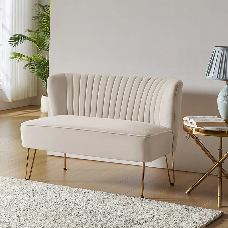 Ainhoa Velvet Loveseat with Hairpin Legs