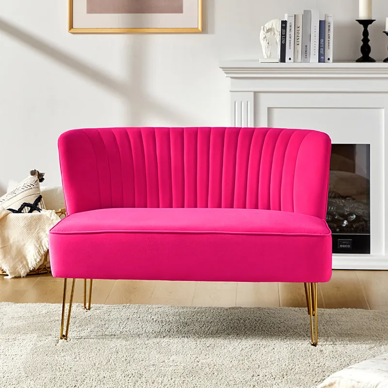 Ainhoa Velvet Loveseat with Hairpin Legs