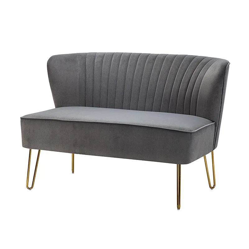 Ainhoa Velvet Loveseat with Hairpin Legs