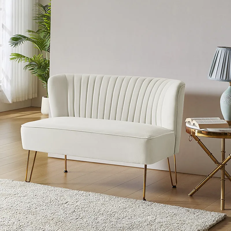 Ainhoa Velvet Loveseat with Hairpin Legs