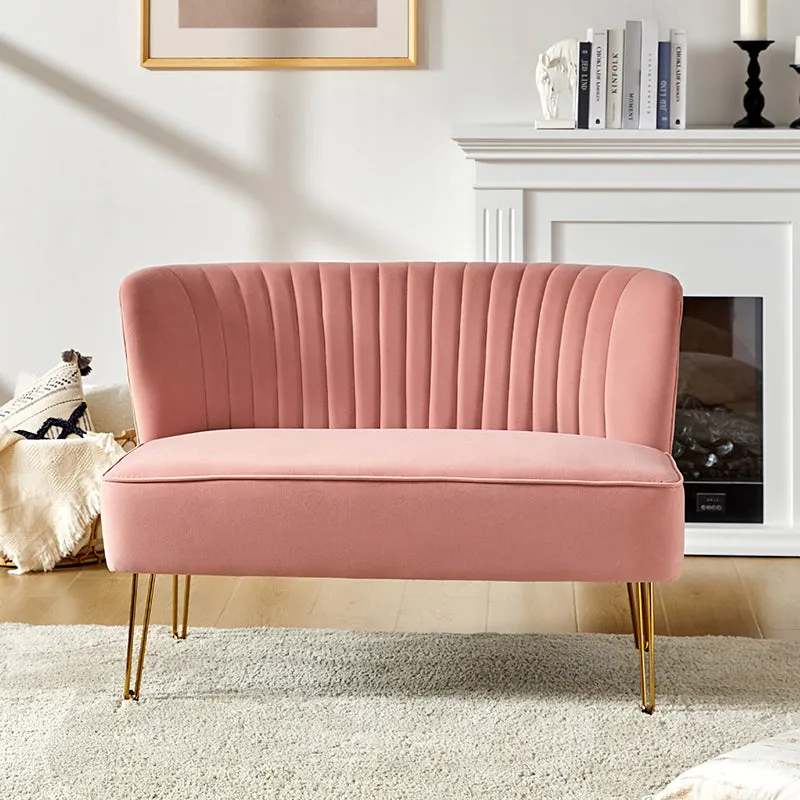 Ainhoa Velvet Loveseat with Hairpin Legs