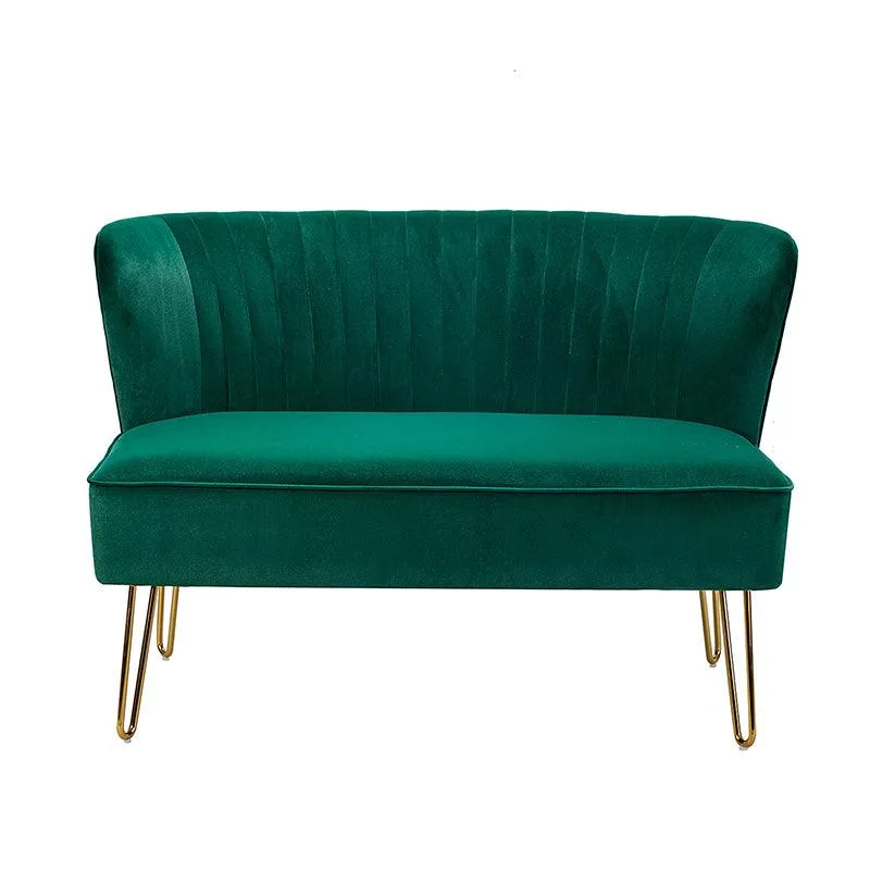 Ainhoa Velvet Loveseat with Hairpin Legs