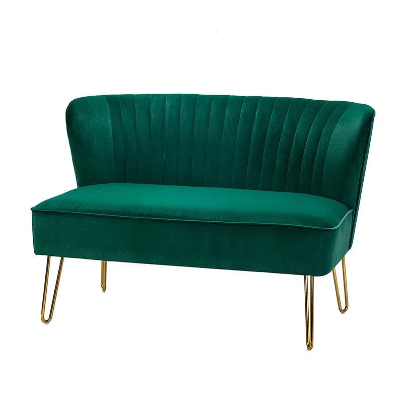 Ainhoa Velvet Loveseat with Hairpin Legs