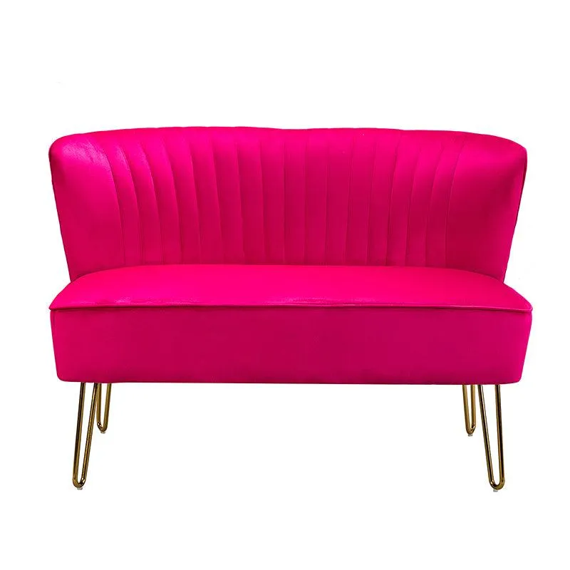 Ainhoa Velvet Loveseat with Hairpin Legs