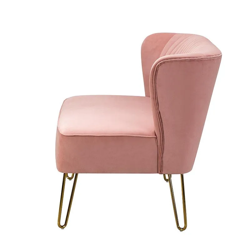 Ainhoa Velvet Loveseat with Hairpin Legs