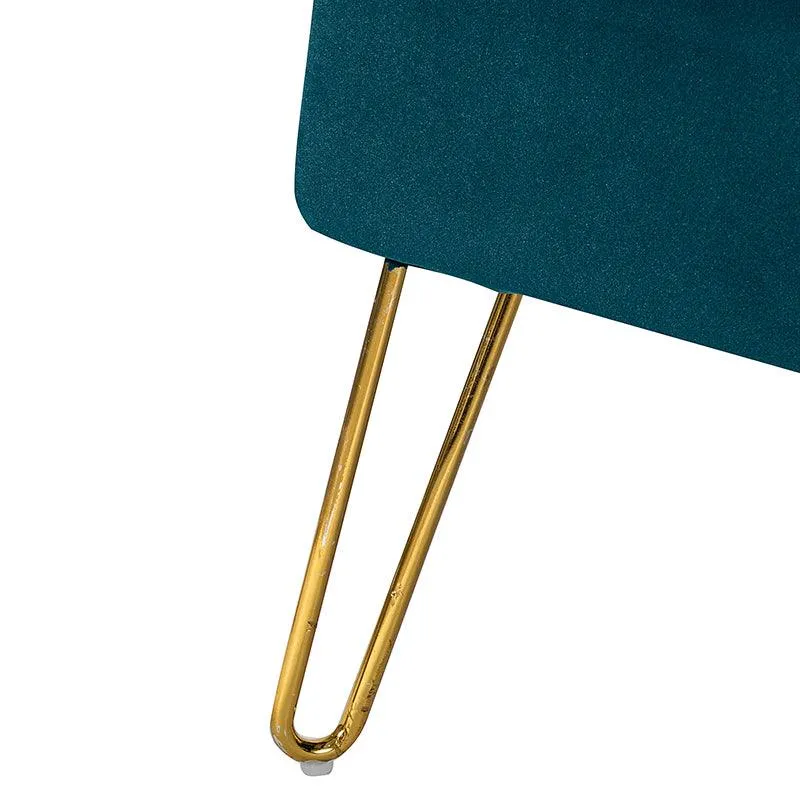 Ainhoa Velvet Loveseat with Hairpin Legs