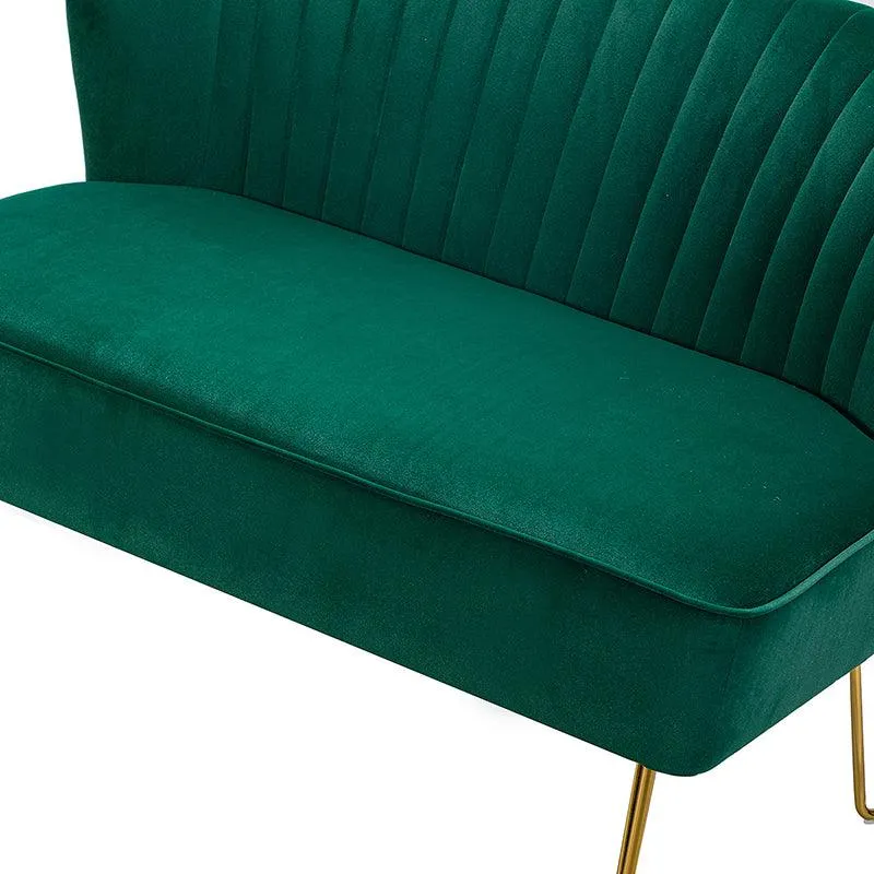 Ainhoa Velvet Loveseat with Hairpin Legs