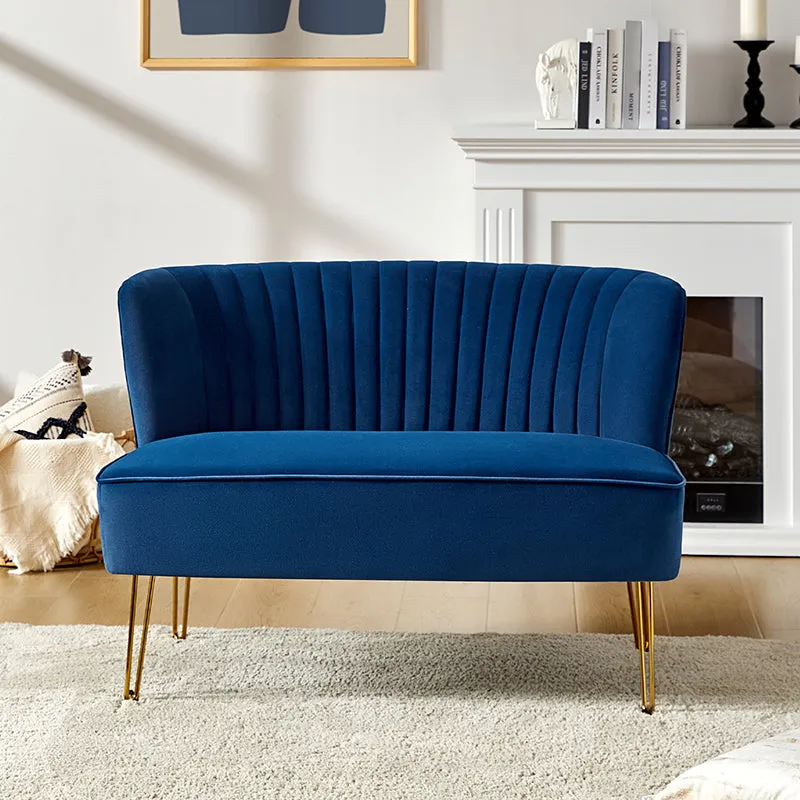 Ainhoa Velvet Loveseat with Hairpin Legs