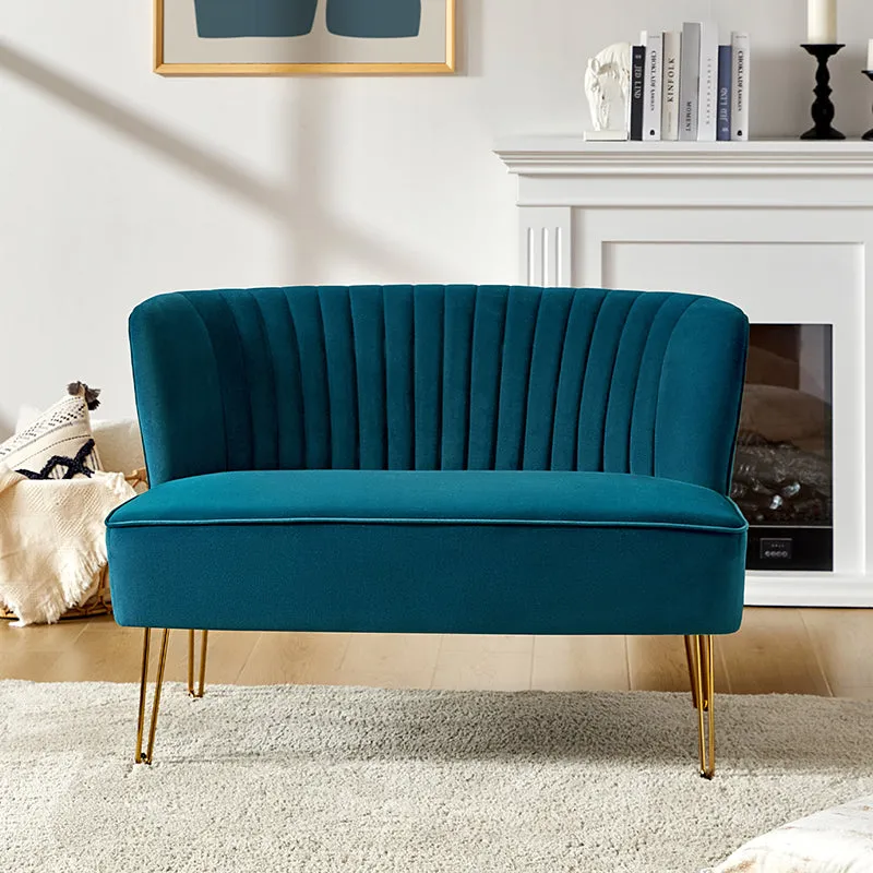 Ainhoa Velvet Loveseat with Hairpin Legs