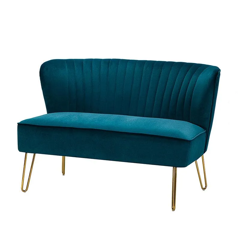 Ainhoa Velvet Loveseat with Hairpin Legs