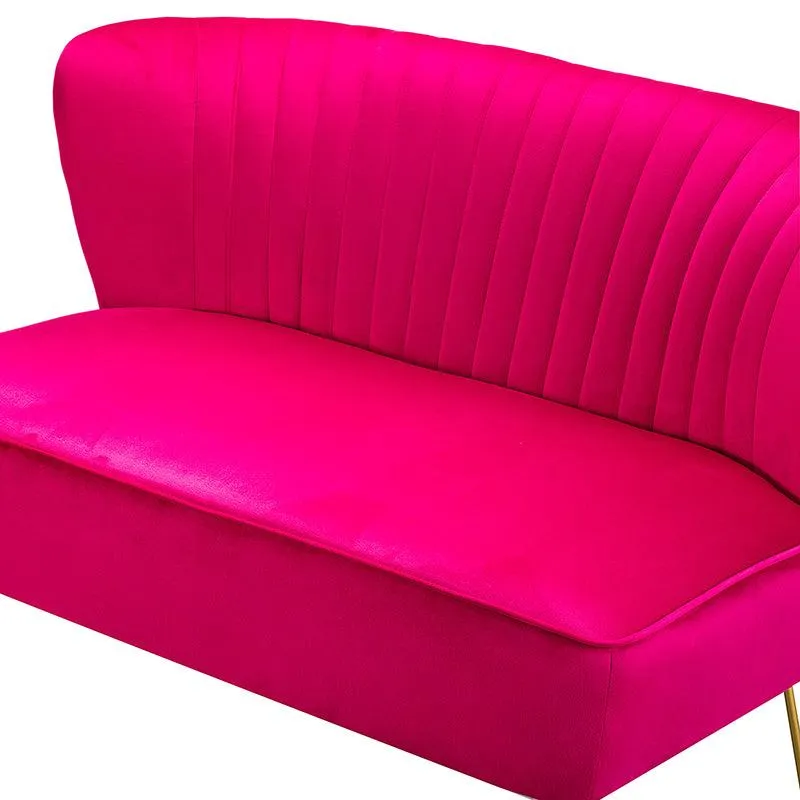 Ainhoa Velvet Loveseat with Hairpin Legs