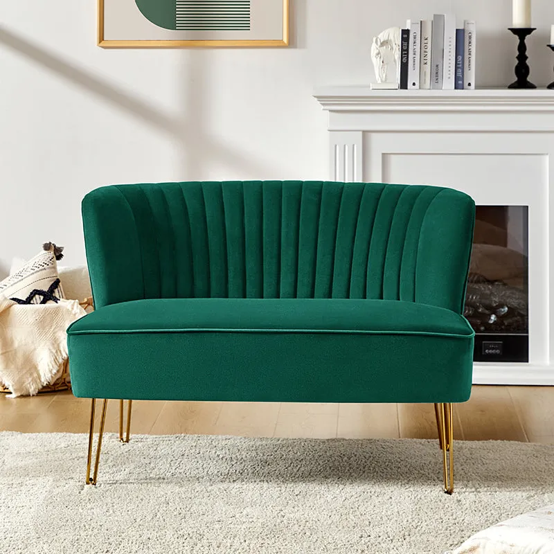 Ainhoa Velvet Loveseat with Hairpin Legs