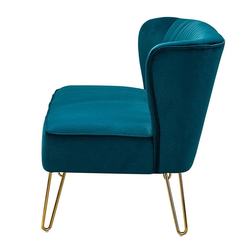 Ainhoa Velvet Loveseat with Hairpin Legs