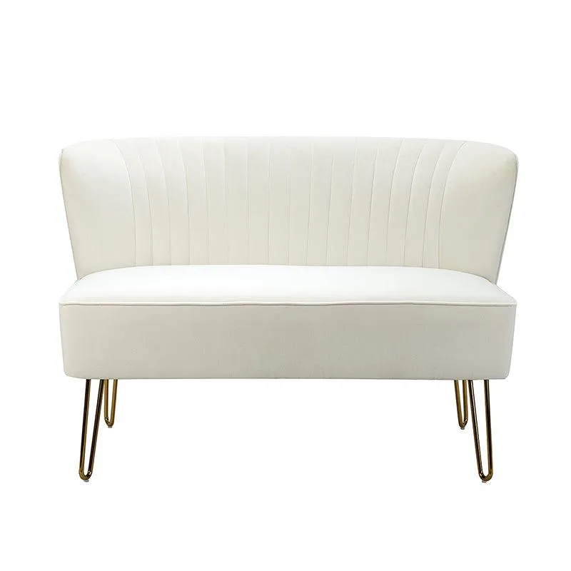 Ainhoa Velvet Loveseat with Hairpin Legs