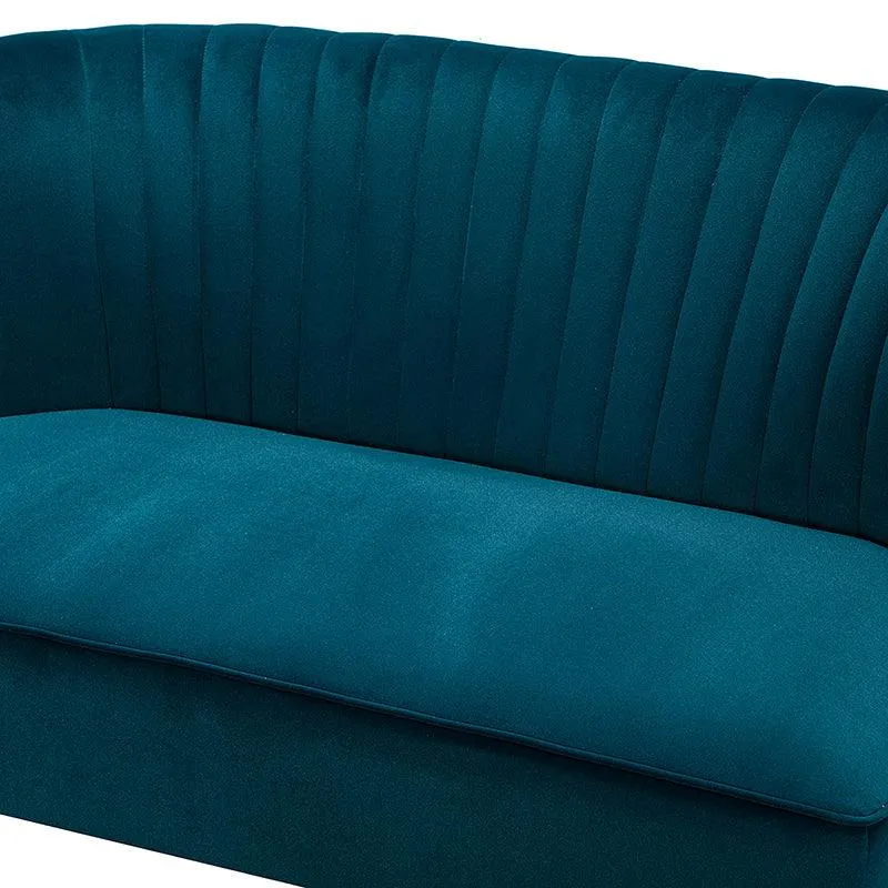 Ainhoa Velvet Loveseat with Hairpin Legs