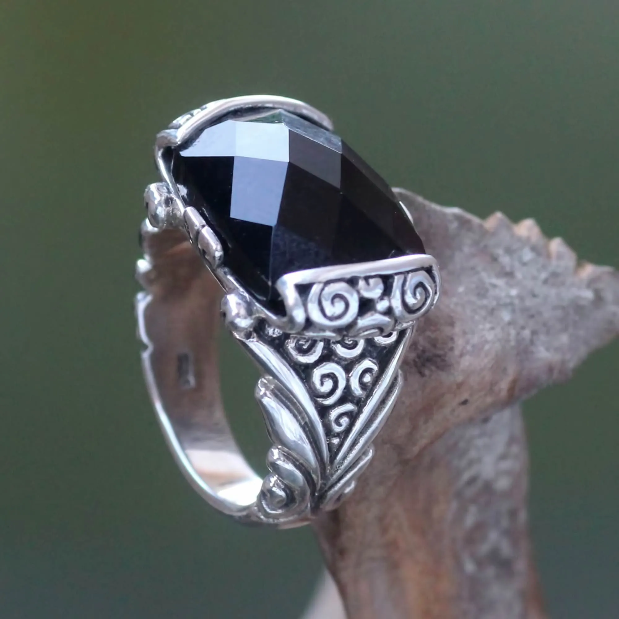 Altar Onyx & Silver Ring