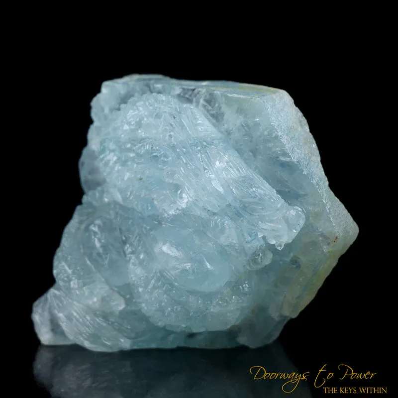 Aquamarine Dragon Crystal Carving 'Collectors Quality'