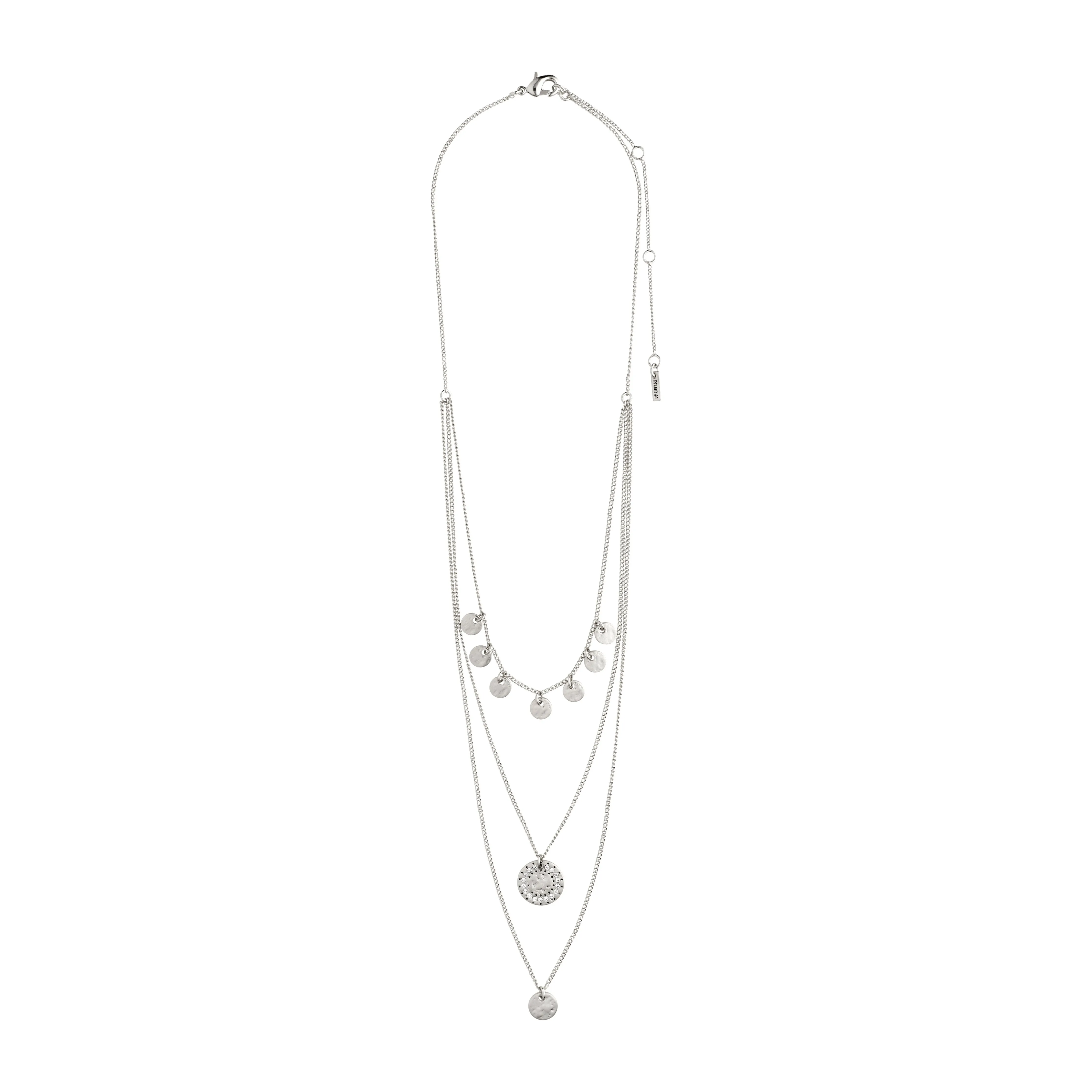 ARDEN 3-in-1  crystal necklace silver-plated