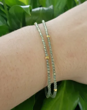 AVF Green Apatite Double Strand Beaded Bracelet (SI1030 & SI3679)