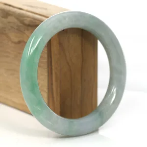 Baikalla's Classic Real Jadeite Jade Bangle Bracelet (57.17 mm) #919