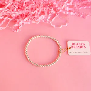 Beaded Blondes | 4MM Silver Beaded Bracelet