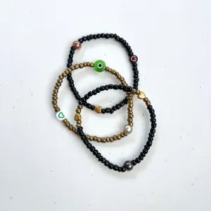 Beaded Stacking Bracelets - Set of 3