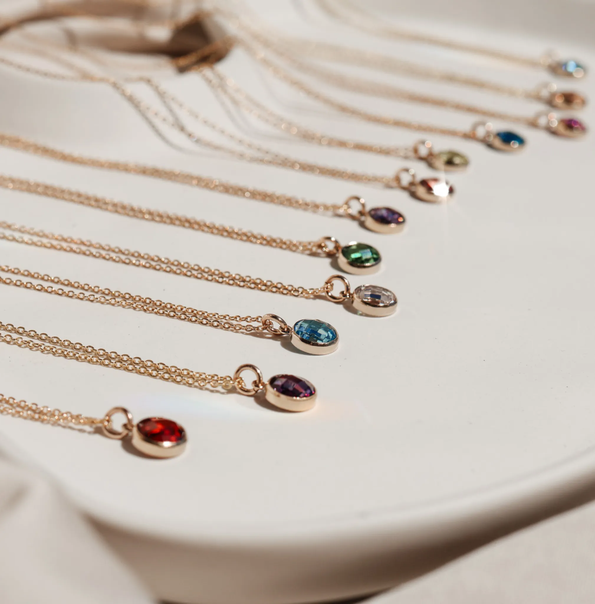 Birthstone Drop Necklace • March