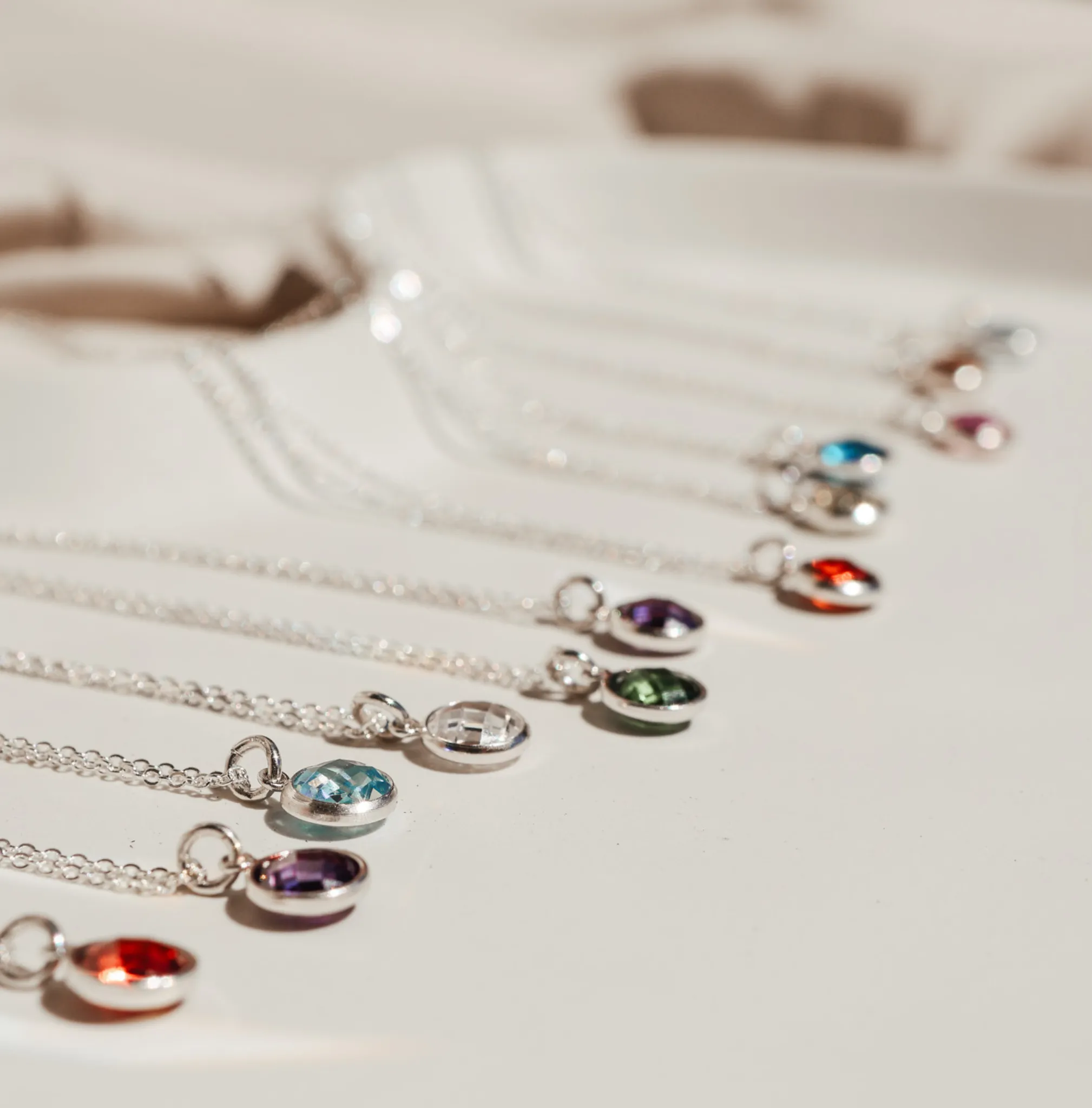 Birthstone Drop Necklace • March