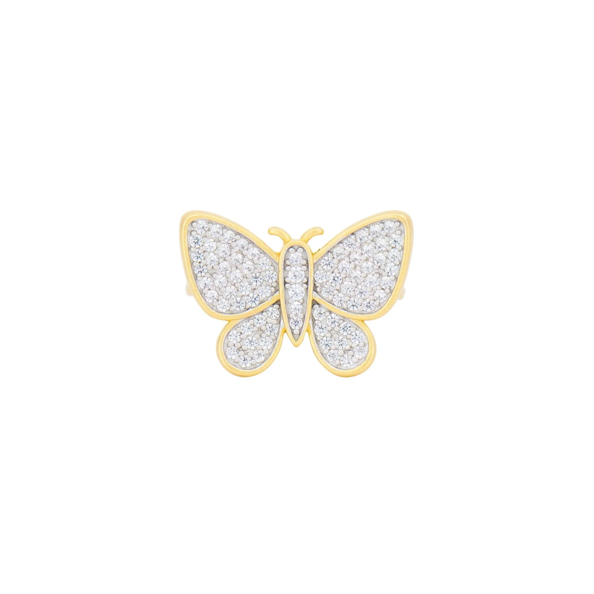 Butterflies in Bloom Cocktail Ring