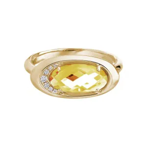 Citrine Ring, 14Kt