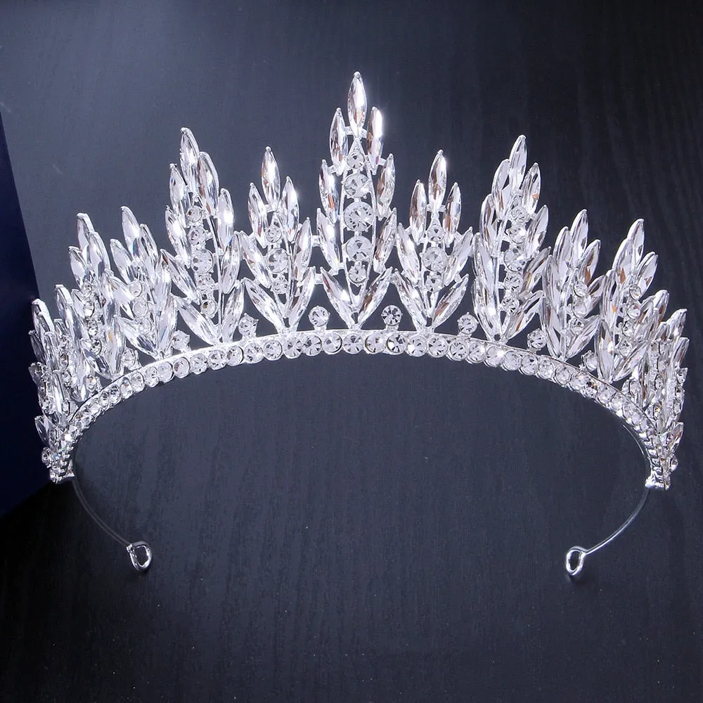 Colorful Rhinestone Crystal Party Tiaras  Crown Hair Accessory