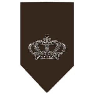 Crown Rhinestone Bandana Cocoa Small