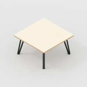 Custom Plywood Coffee Table with Box Hairpin Legs