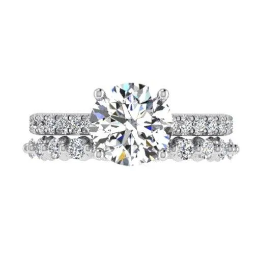 Diamond Engagement Ring and Semi Eternity Set