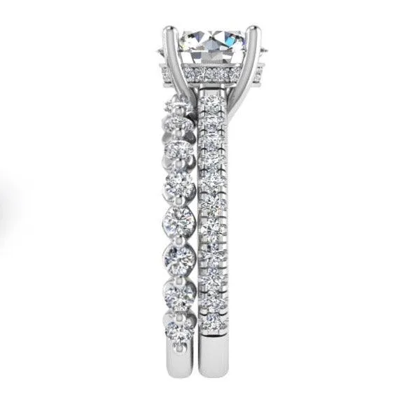 Diamond Engagement Ring and Semi Eternity Set