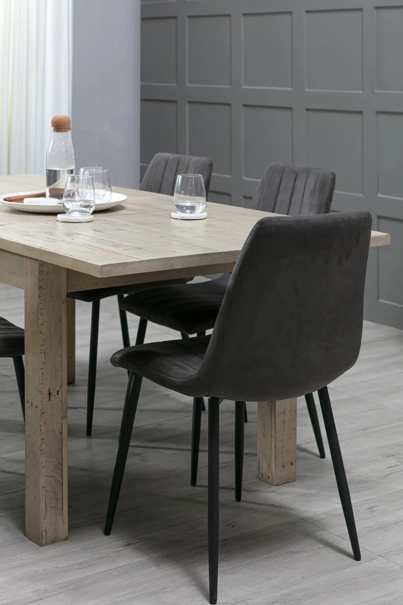 Distressed Pine Extending Dining Table