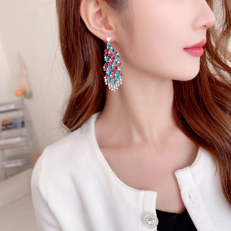 European and American luxury temperament fashion long earrings