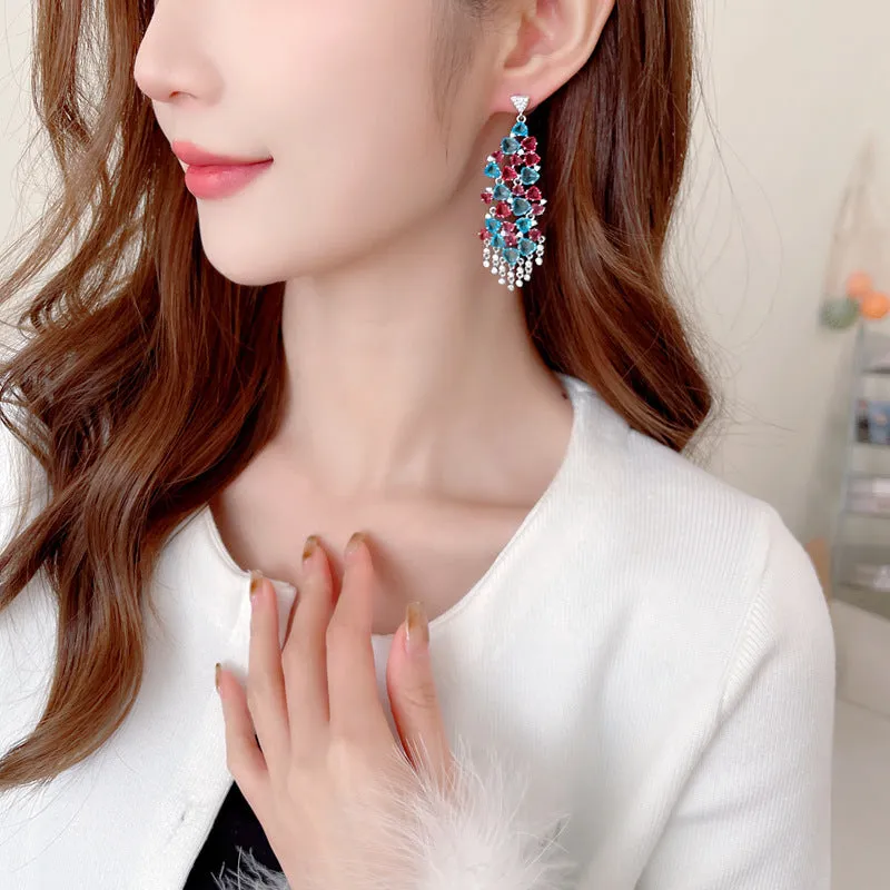 European and American luxury temperament fashion long earrings