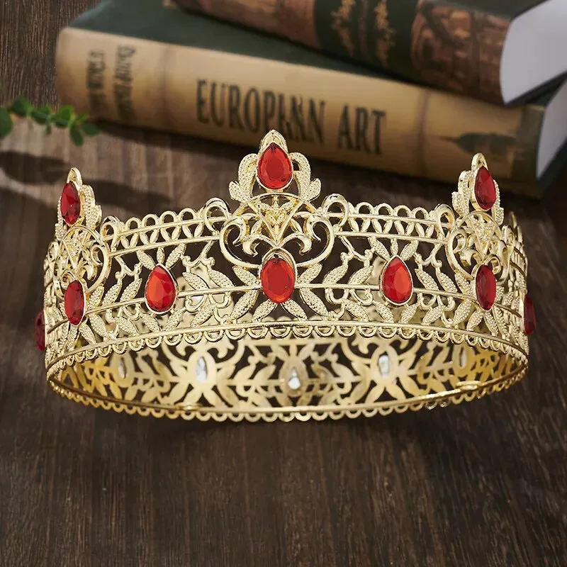 Full Round Circle Royal King Crowns Party Accessory