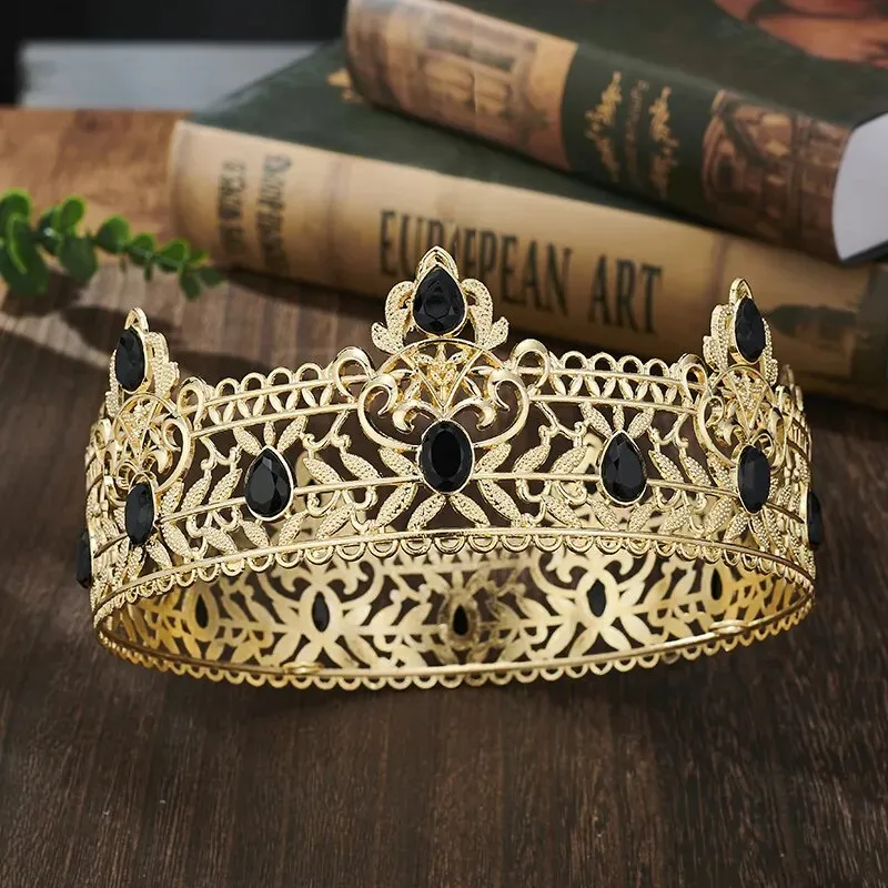 Full Round Circle Royal King Crowns Party Accessory