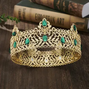 Full Round Circle Royal King Crowns Party Accessory