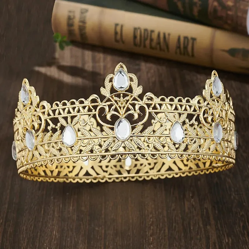 Full Round Circle Royal King Crowns Party Accessory